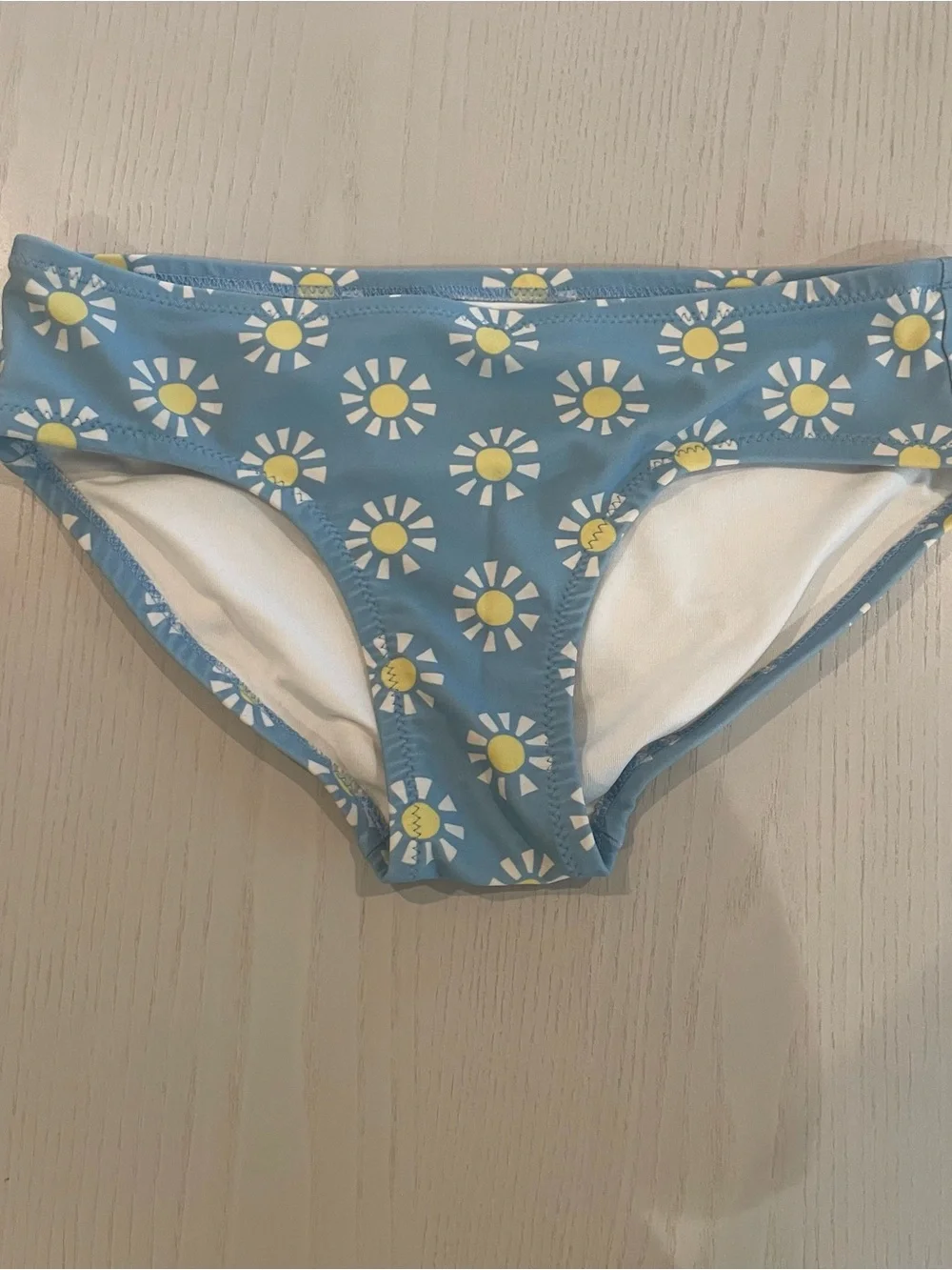 Primary Kids Swim Tank Bikini Bottom Swim Set (Daisy Floral Sun) - Size 10